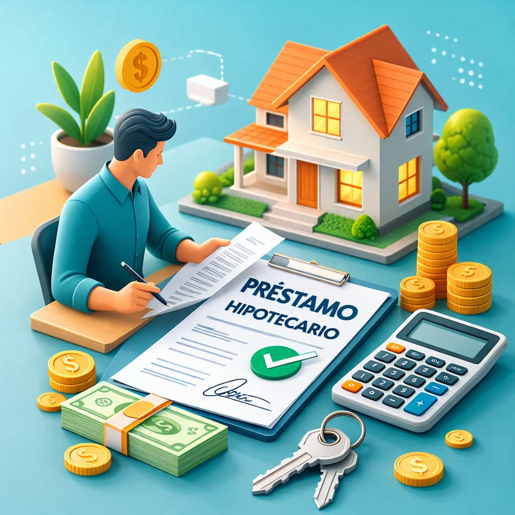 Persona evaluando un contrato para tomar un credito